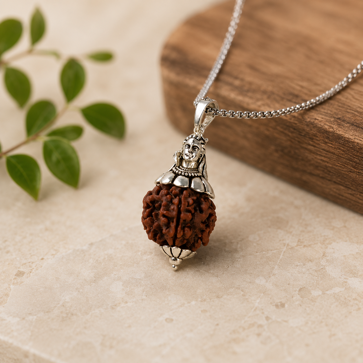 Adiyogi Shiv 7 Mukhi Rudraksha Pendant
