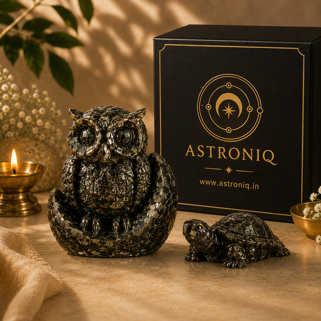 Vastu Pyrite Wealth & Wisdom Combo