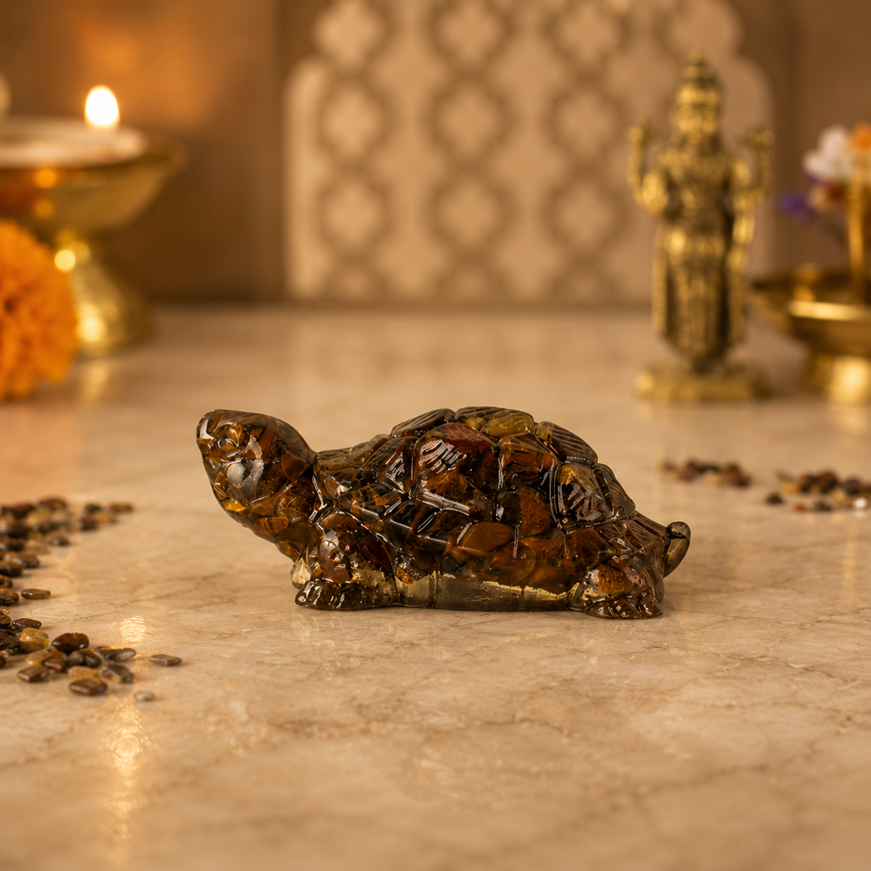 Vastu Tiger Eye Tortoise (Kachhua)