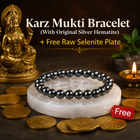 Karz Mukti Bracelet with FREE Raw Selenite Plate