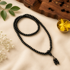 Karungali Malai 8mm Stretchable - 108+1 Beads (Original Ebony Wood)