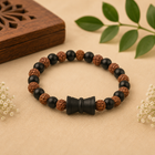Karungali Rudraksha Damru Bracelet