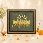 Limited Edition - 7 Horses on Raw Pyrite Frame (Big Size)