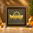 Vastu Shakti Combo – 7 Horses on Pyrite Frame with Pyrite Tortoise