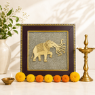 7 Trunk Elephant - Airavata on Raw Pyrite Frame