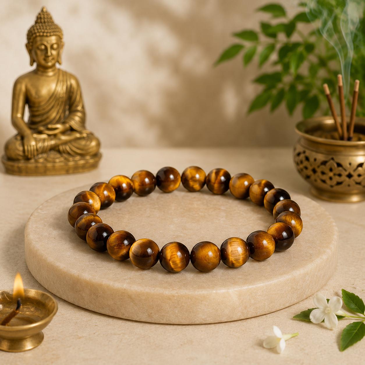 Tiger Eye Stone Bracelet Concentration & Focus Bracelet