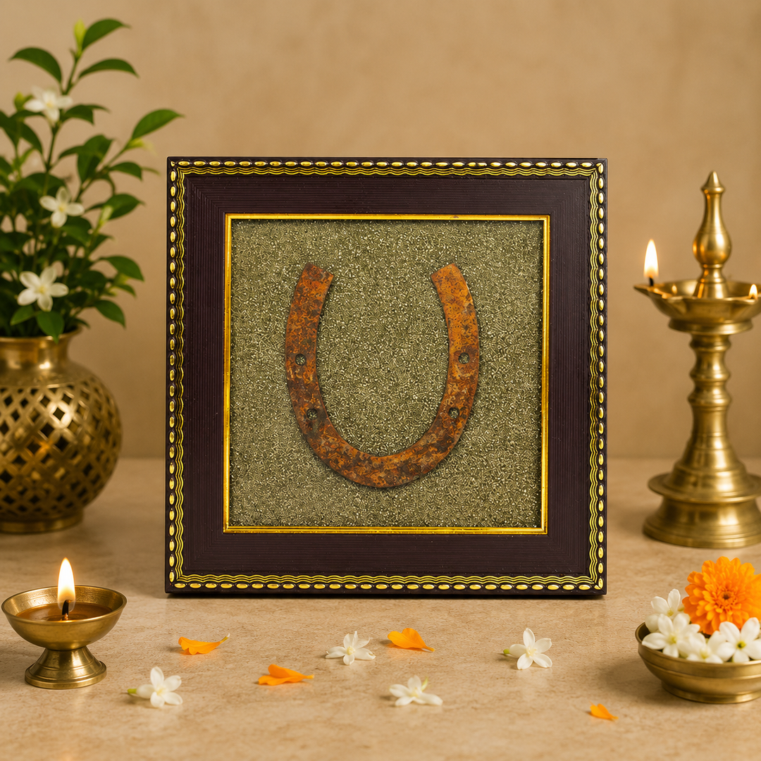 Ghode Ki Naal on Raw Pyrite Frame