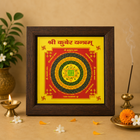 Shree Kuber Yantra (6×6 inch) with Frame for Wealth and Prosperity